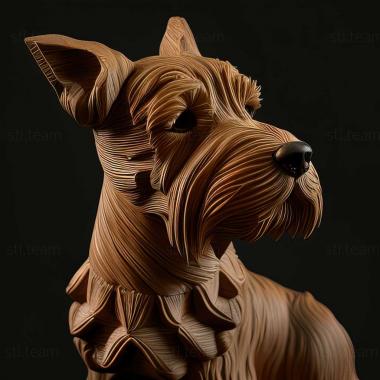 3D модель Собака скай терєр (STL)